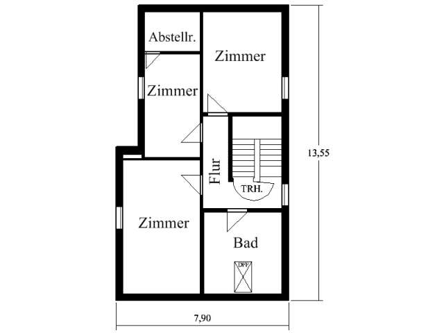 Bauzeichnung Oder Werkplan, Grundriss, Techn. Bauzeichnung